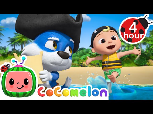 Down by the Beach 🏖️ | NEW 🏴‍☠️ Cocomelon - Nursery Rhymes | Fun Cartoons For Kids