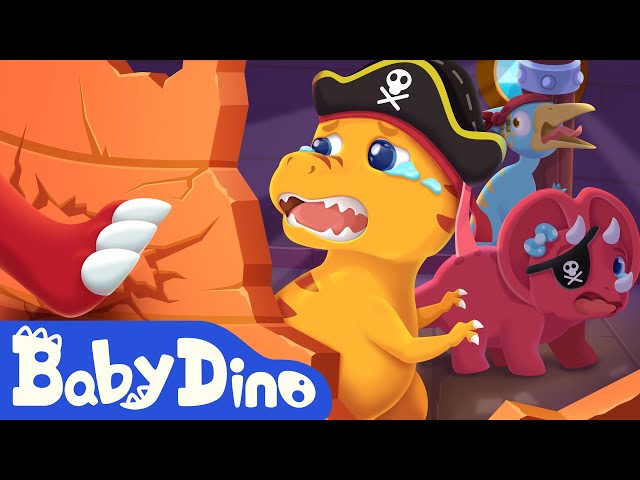 Baby Dino Ep11 The Pirate's Treasure 🏴‍☠️ - Dinosaurs | Jurassic World | Family Cartoon | @Yateland