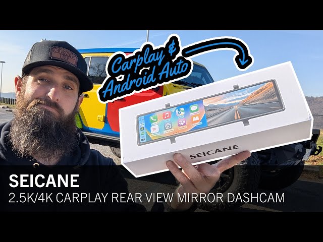 GAME-CHANGER: Seicane 4K Rearview Mirror Dashcam with Apple CarPlay & Android Auto!