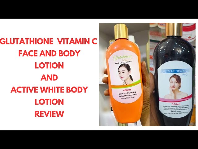 ACTIVE WHITE LOTION REVIEW || GLUTATHIONE VITAMIN C FACE AND BODY LOTION REVIEW