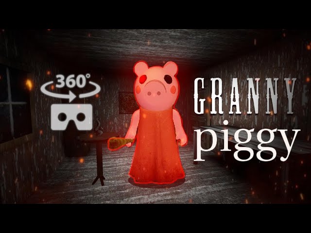 360 VR  Roblox Pyggy in house granny. Horror vr