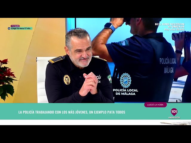 241217 #PolicíaLocalMálaga 🚔 #GIP #AgenteTutor 👮‍♂️ #Bullying #Sexting ... 📺LLego La Hora - 101Tv