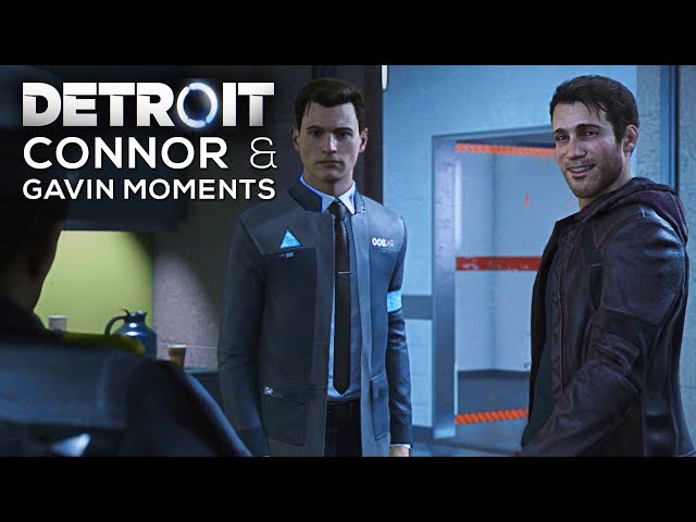 Connor and Gavin Moments (All Dialogue and Scenes with Gavin) - DETROIT BECOME HUMAN