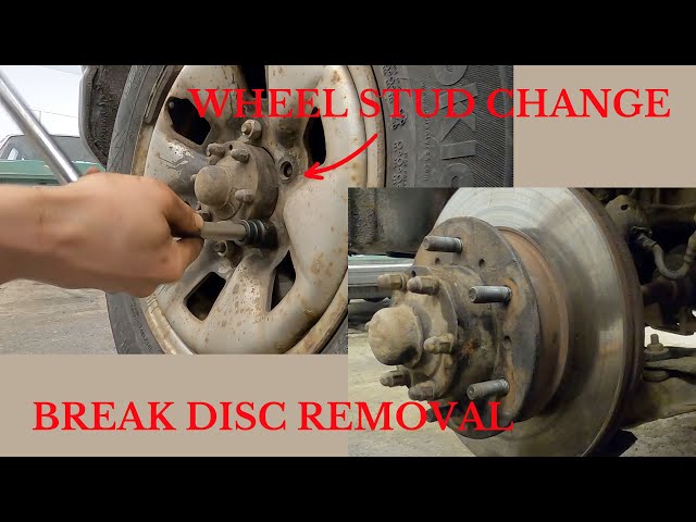 Toyota Hiace 4x4 Wheel stud/lug nut change | Break disc removal