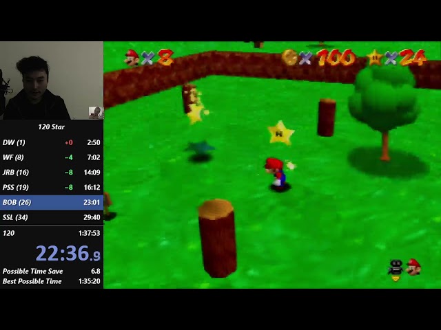 Liam Kings Super Mario 64 Double Star Spawn in Bob-Omb Battlefield