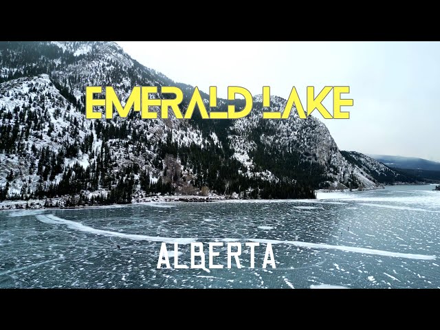 Ice Skating on Emerald Lake British Columbia