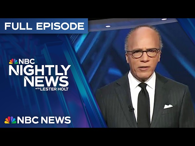 Nightly News Full Episode - Jan. 14