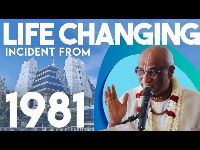 Life-Changing Incident from 1981 | HG Madhu Pandit Dasa