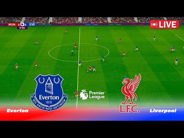 🔴LIVE : EVERTON vs LIVERPOOL - English Premier League 24/25 | Full Match | PES 21 Football Game