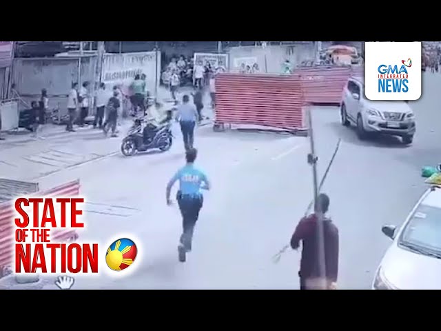 Rider na nag-counterflow, sinapak ang sumita sa kaniyang enforcer | SONA