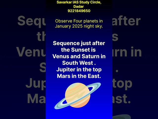 Want to observe 4 Planets?