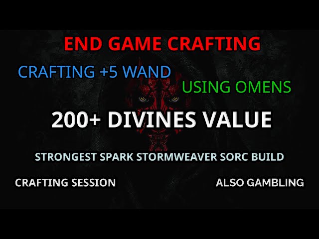 End Game Crafting Session - Omens - +5 Wand - PoE 2