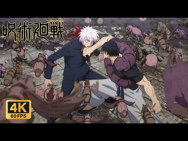 Gojo vs Toji | Toji kills Gojo (Round-1) | Jujutsu Kaisen Season 2 Episode 3 [4K 60FPS]