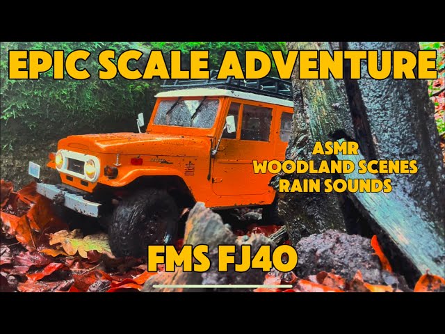 1/10 RC Truck Conquers Muddy Woodland! Epic Scale Adventure!