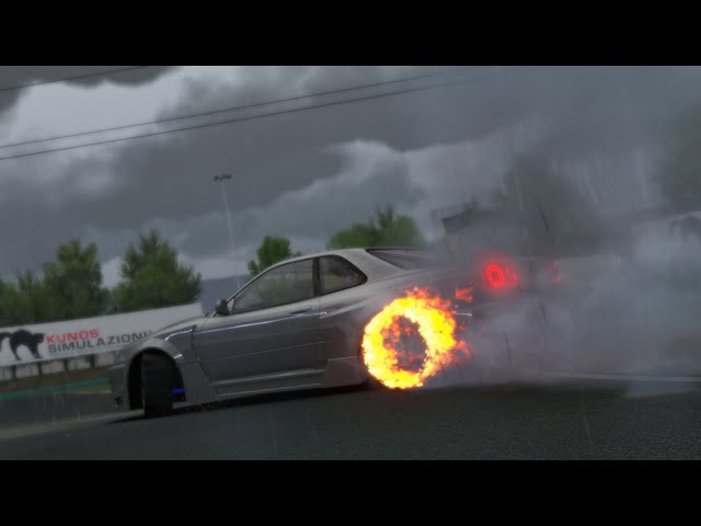 Assetto Corsa - R34 Skyline Thunderstorm Drift