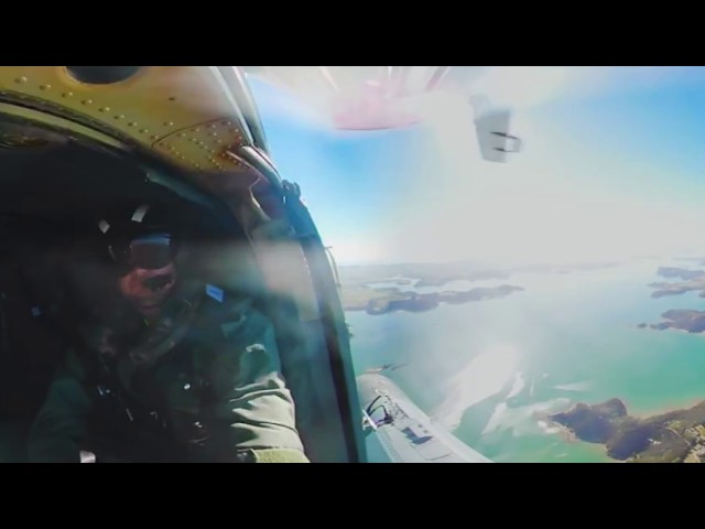 360 Video: RNZAF Seasprite over Waitangi - Air Tattoo 2017