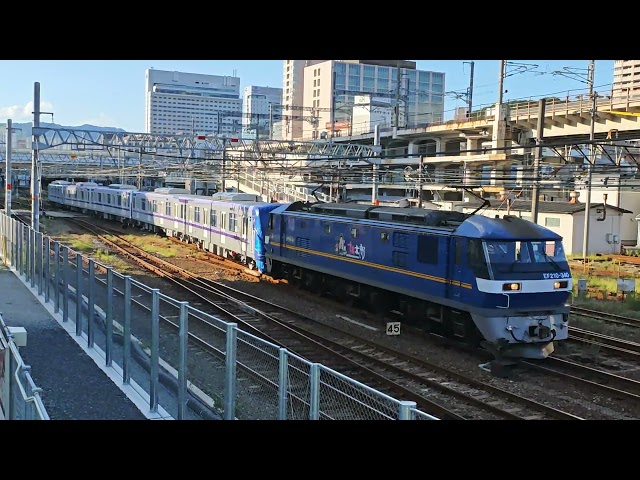 甲種輸送 東京メトロ 半蔵門線 山陽本線 上り 8862レ EF210-340号機[吹] 牽引 18000系 18112F 10両 日立製作所 下松 JR貨物 2024.10.11 160844