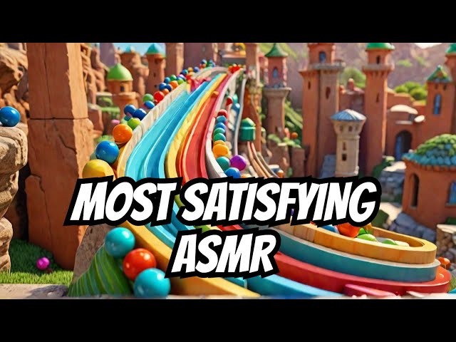 Satisfying ASMR Marble Run Experience