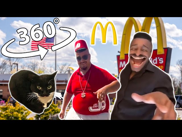 Maxwell Cat/Skibidi Dance in 360 VR McDonalds Compilation/VR 360 Video