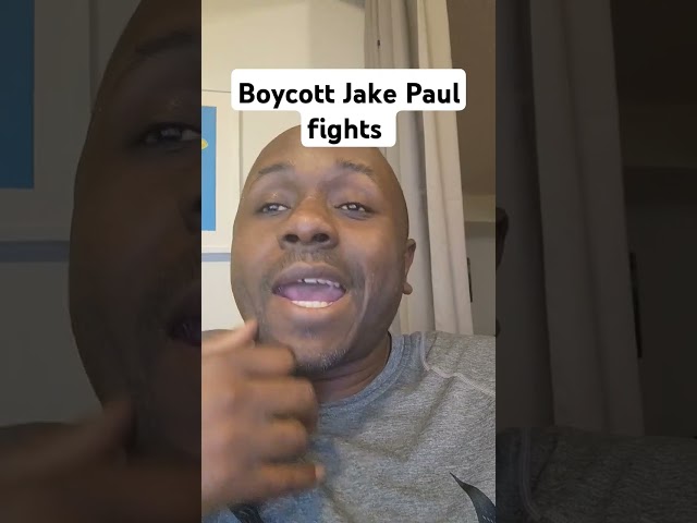 Boycott Jake Paul fights it's #rigged #jakepaul #miketyson