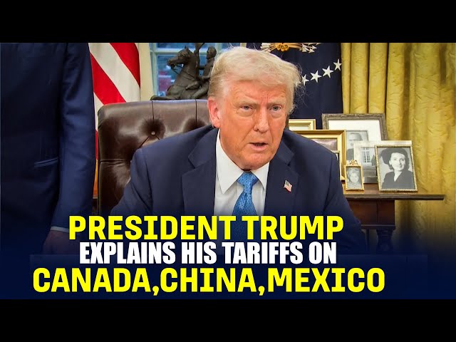 LIVE : President Trump signs executive orders I USA I America ITariff I Canada I China IMexico I DEI