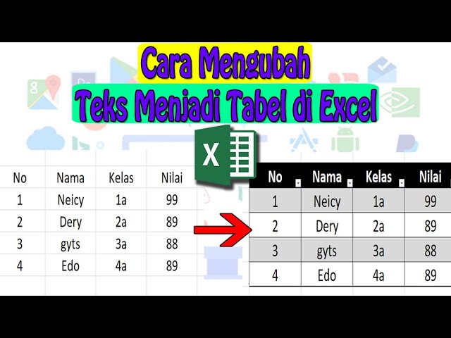 How to Convert Text to Table in Excel