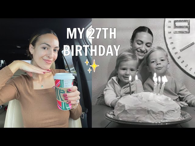 SHE'S 27 🎉 Birthday facial + family time! Missing my husband :(