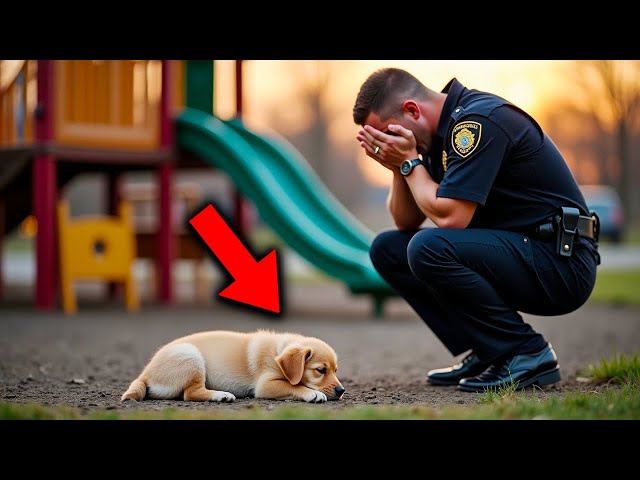 Puppy Slept in a Dog Park Every Night. When a Cop Finds Out Why, He BREAKS DOWN in Tears!