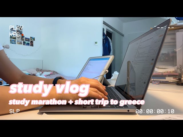 [Study  Vlog 89] Corfu short trip, study marathon for third year medschool finals 👩🏻‍⚕️🩺📚