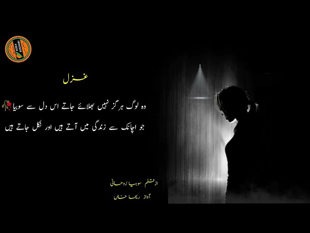 #urdupoetry #urdushairy #urdughazal || Ankhon ky rasty Dil main utar jaty hy || Urdu Ghazal