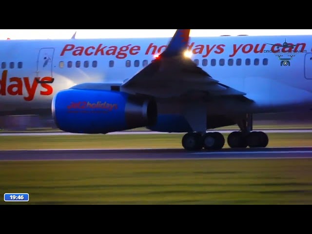 Twilight Departure - G-LSAC | Jet2 B757 from Manchester Airport