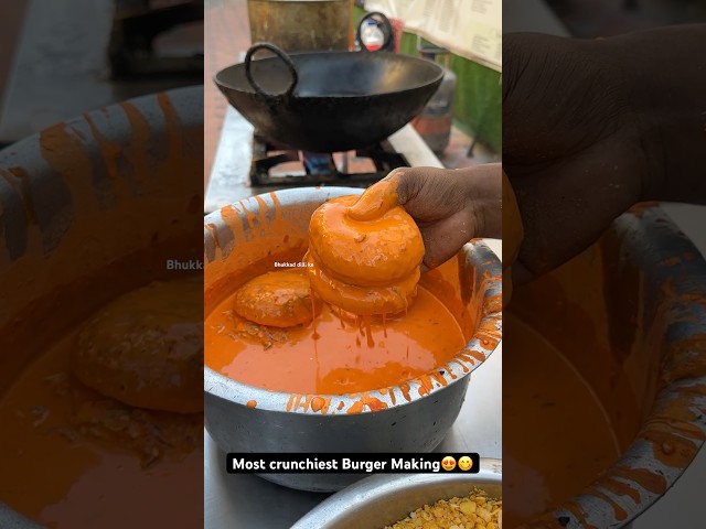 Most crunchiest Burger Making😍😋|| Indian Street Food