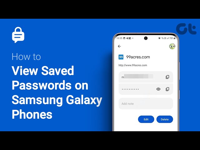 How To View Saved Passwords on Samsung Galaxy Phones | Guiding Tech