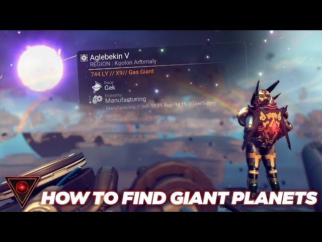 How To Find Ocean Planets & Gas Giants | No Man's Sky