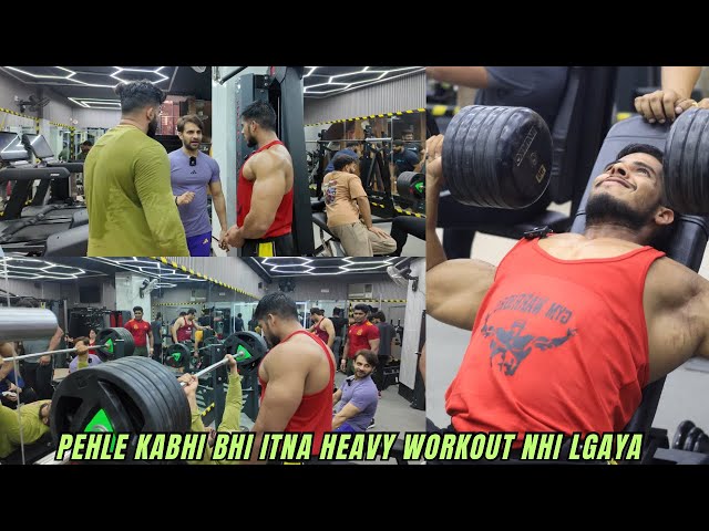 Partner tagda ho to workout heavy hin hota hai | massive chest workout with heavy partner