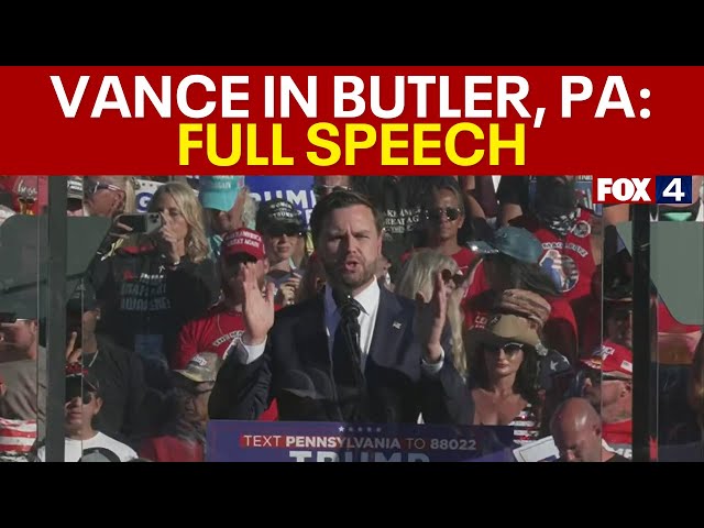 JD Vance at Butler, PA rally: FULL SPEECH