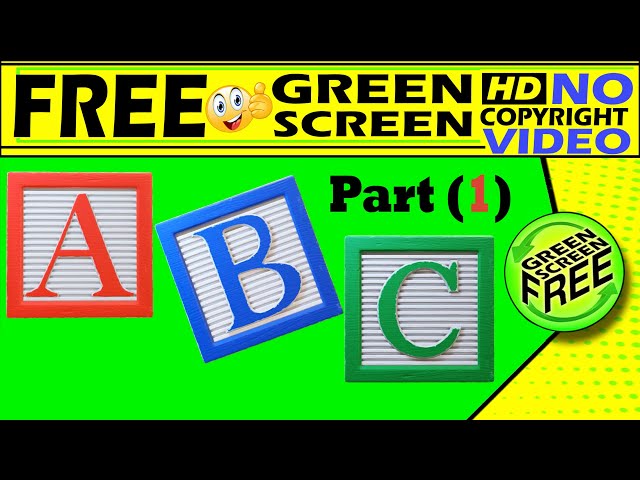 alphabet | a to z #1| a b c d | A to Z | alphabet | A B C D | Green screen a to z | ABCD free video