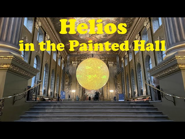 Helios Exhibition in the Painted Hall, Old Royal Naval College, Greenwich, London.