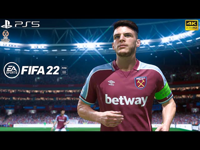 FIFA 22 - West Ham United Vs Frankfurt - UEFA Europa League 21/22 Semi Final - PS5 4K Gameplay