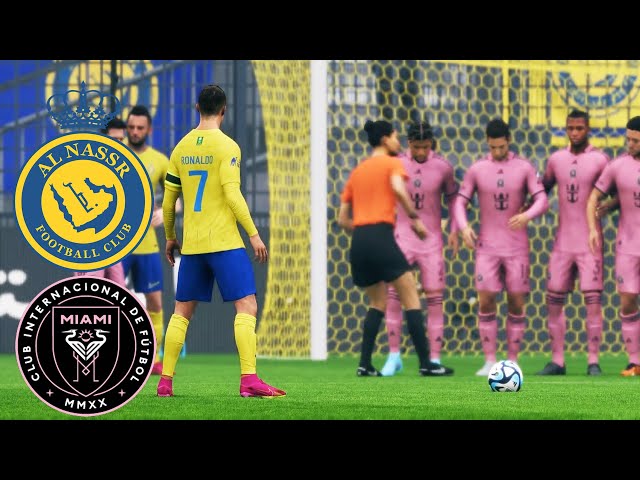 RONALDO vs MESSI - Al Nassr vs Inter Miami CF 2-1 Goals and Highlights