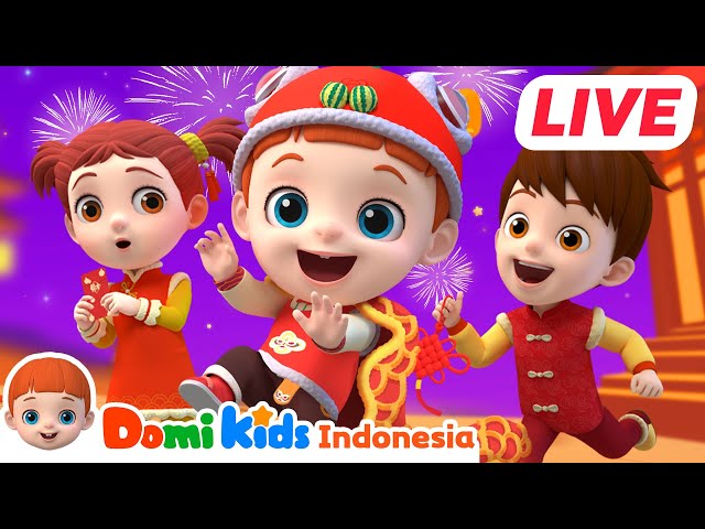 🔴【LIVE】 Rayakan Tahun Baru bersama Domi Kids! 🎉🎶 Tidur Siang | Lagu Anak Bahasa Indonesia