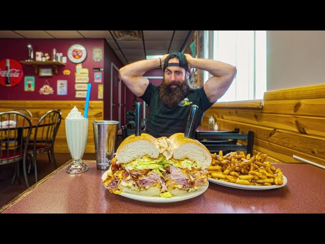 YOU ONLY GET 30 MINUTES TO FINISH THIS GIANT DELI SANDWICH CHALLENGE IN MICHIGAN! | BeardMeatsFood