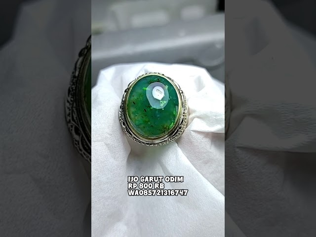 Batu akik ijo garut odim terbaru #batuakik #gemstone #ijogarut #jewelry #pancawarna #fyp #fypシ゚