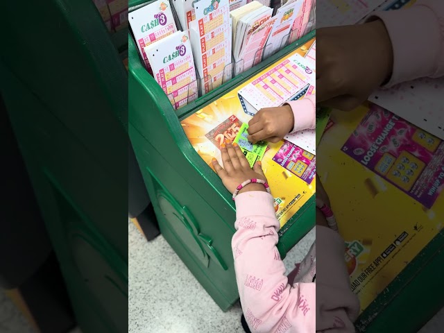 My kid first lottery ticket #gambling #atlanta #kids