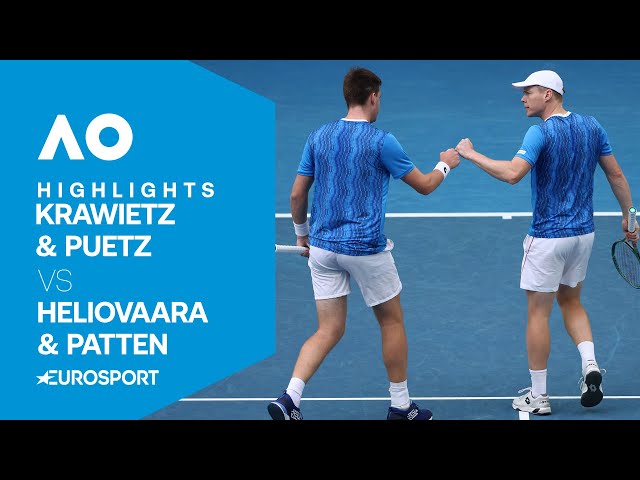 Krawietz & Puetz vs Heliovaara & Patten | Semi-Final | Australian Open 2025 Highlights 🇦🇺