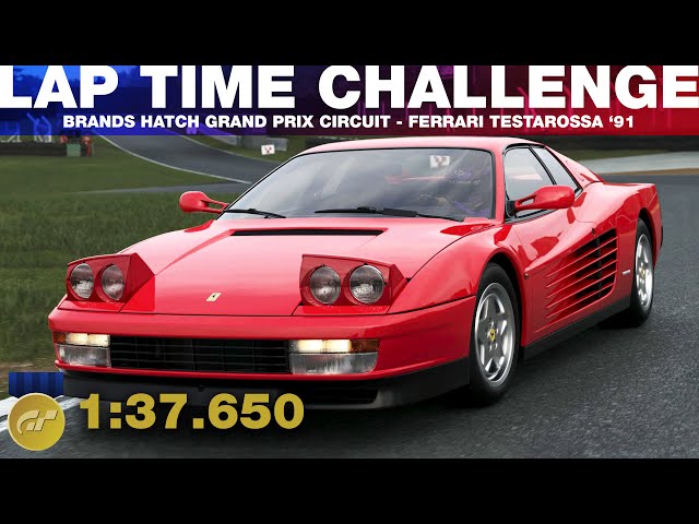 Gran Turismo 7 Lap Time Challenge - Brands Hatch Grand Prix Circuit - Ferrari Testarossa '91