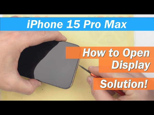 How to open Display Apple iPhone 15 Pro Max A2848 A2849