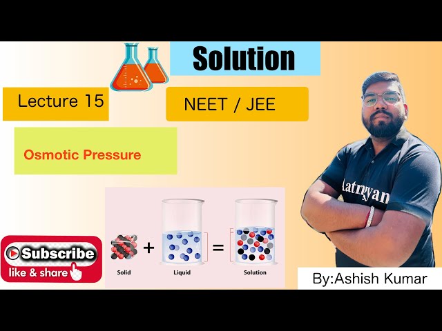 Osmotic Pressure #jee #neet #cbseboard #jac