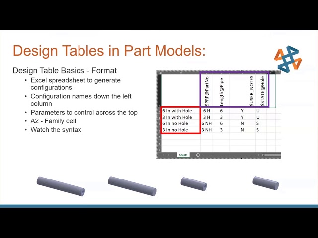 Design Table Tips Tricks for SOLIDWORKS