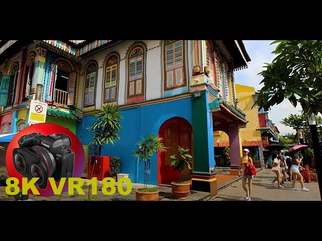 SINGAPORE LITTLE INDIA and its quaint open style mall 8K/4K VR180 3D (Travel Videos/ASMR/Music)